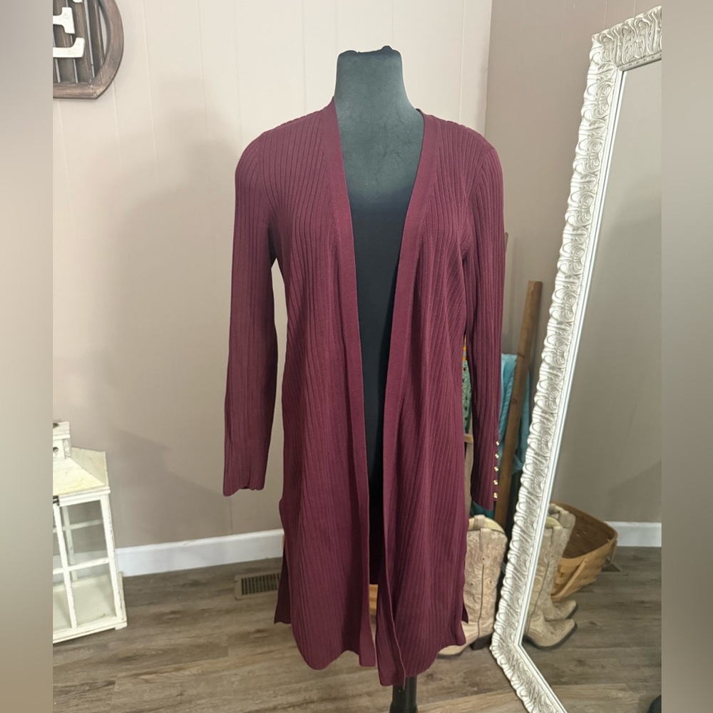 Talbots • Ribbed Longline Duster Cardigan